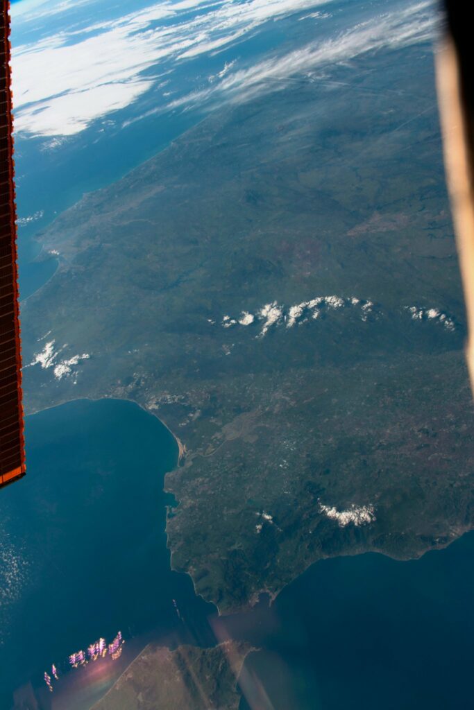 Huelva desde estacion espacial internacional Huelva desde estacion espacial internacional