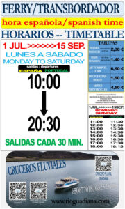 horarios tarifas ferry ayamonte portugal julio septiembre 2023