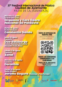 37º FESTIVAL INTERNACIONAL DE MÚSICA CIUDAD DE AYAMONTE: CONSTANTIN SANDÚ