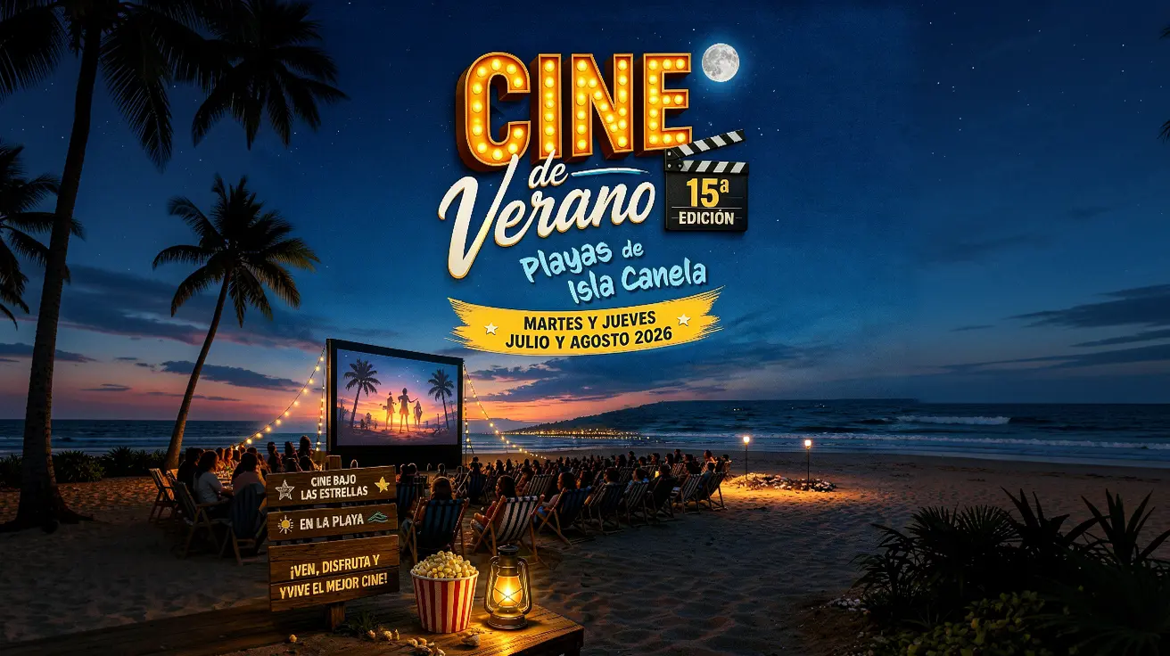 CINE DE VERANO ISLA CANELA 15 ANOS 2026 CINE DE VERANO ISLA CANELA 15 ANOS 2026
