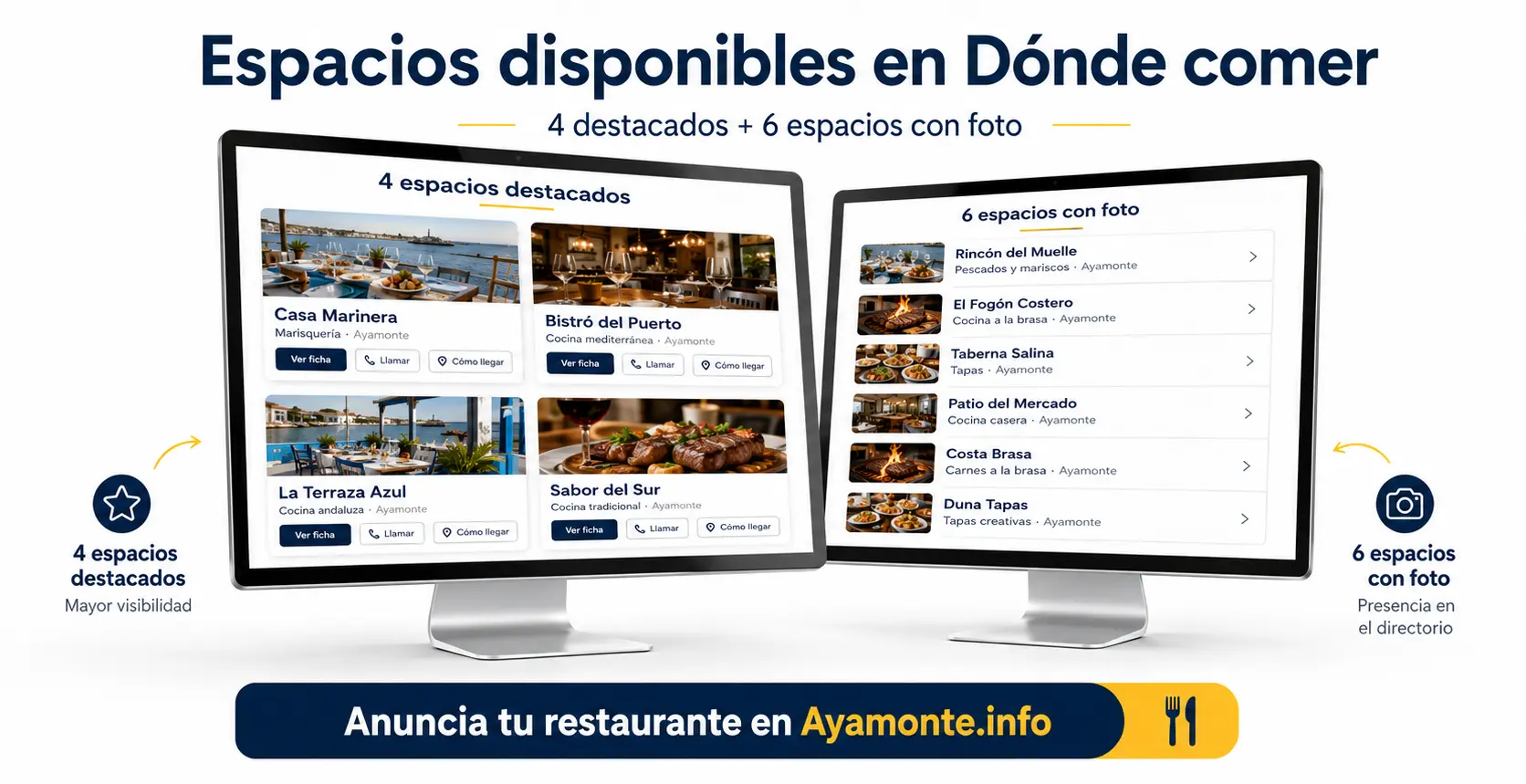 Publicidad donde comer en Ayamonte Turismo Publicidad donde comer en Ayamonte Turismo