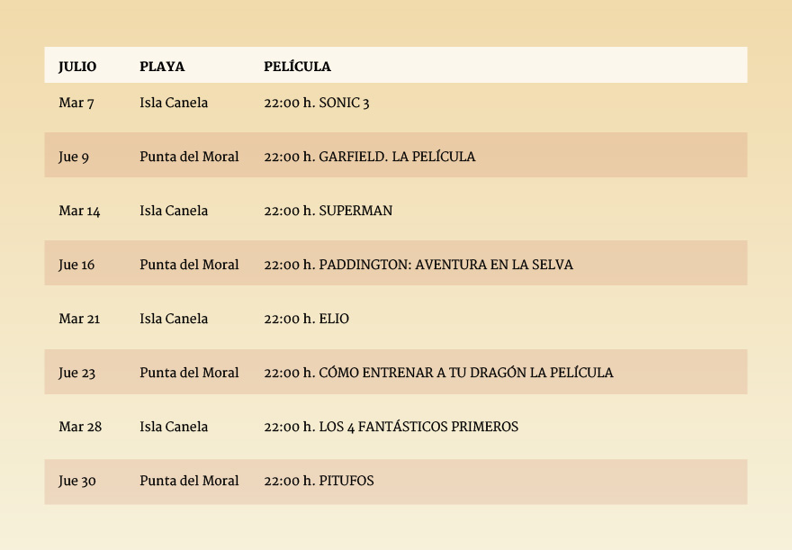 cartelera cine verano 2026 mes julio cartelera cine verano 2026 mes julio