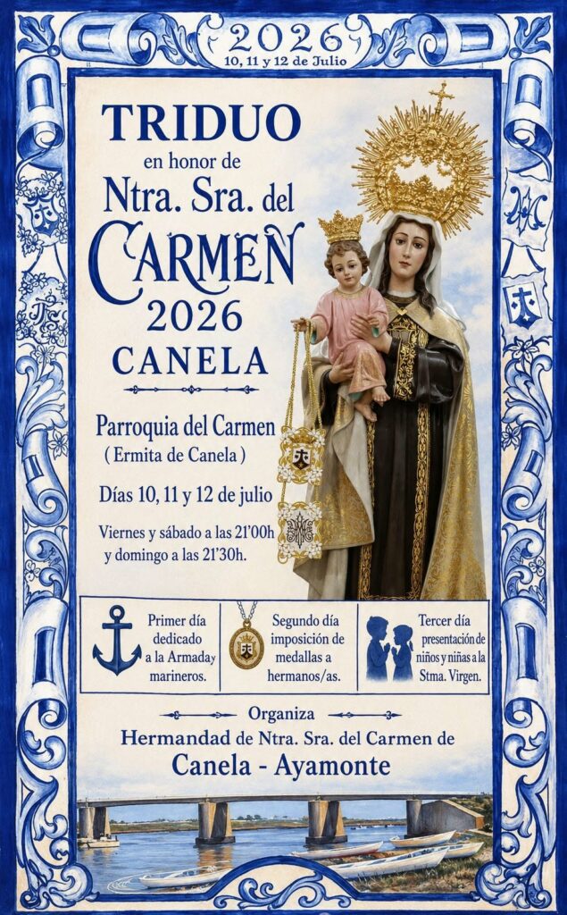 TRIDUO EN HONOR DE NTRA. SRA. DEL CARMEN 2026 CANELA