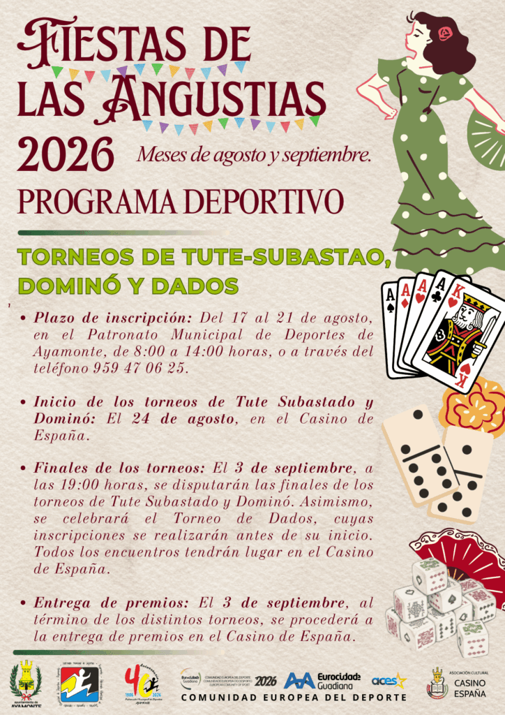 FIESTAS DE LAS ANGUSTIAS 2026: PROGRAMA DEPORTIVO