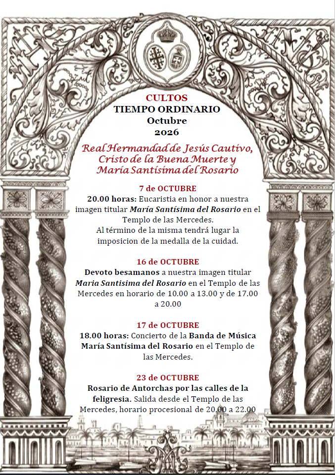 EUCARISTÍA EN HONOR A MARÍA SANTÍSIMA DEL ROSARIO